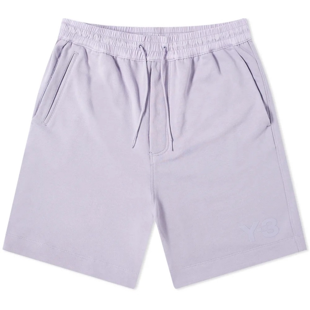 Y-3 Purple Athletic Shorts with Elastic Waistband